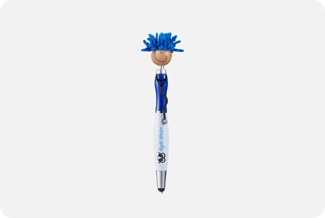 MopToppers Screen Cleaner With Stethoscope Stylus Pen   Alphabroder  P174