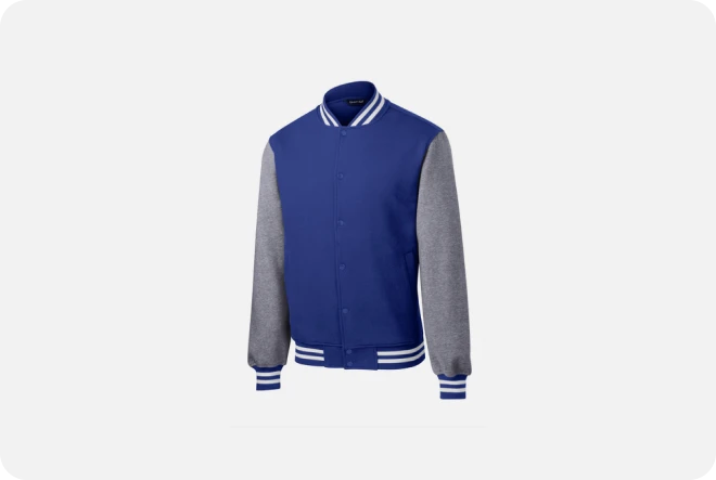 Sport-Tek® Fleece Letterman Jacket Sanmar  ST270