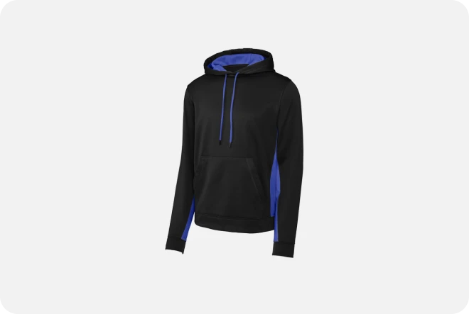 Sport-Tek® Sport-Wick® Fleece Colorblock Hooded Pullover Sanmar ST235